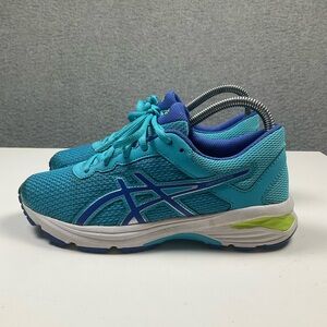 Asics Turquoise & Blue Running shoes youth size 3.5